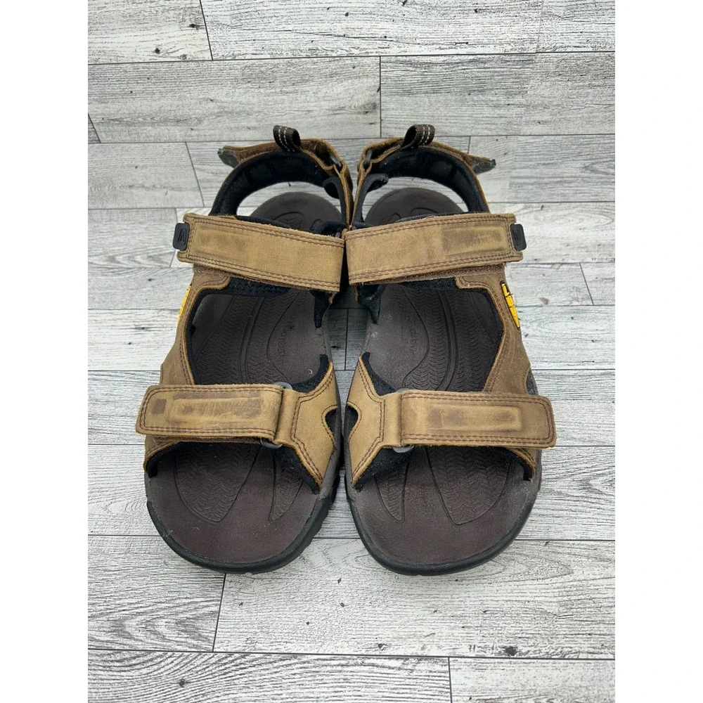 KEEN Targhee III Open Toe Sandals Mens 8.5‎ Brown Waterproof Leather 1022423